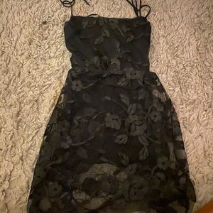 Black mini dress
